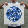 silkscreen edition of 200 - 20x21"